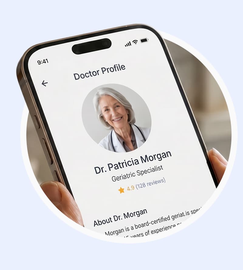 Bold Care provider profile in the Bold app
